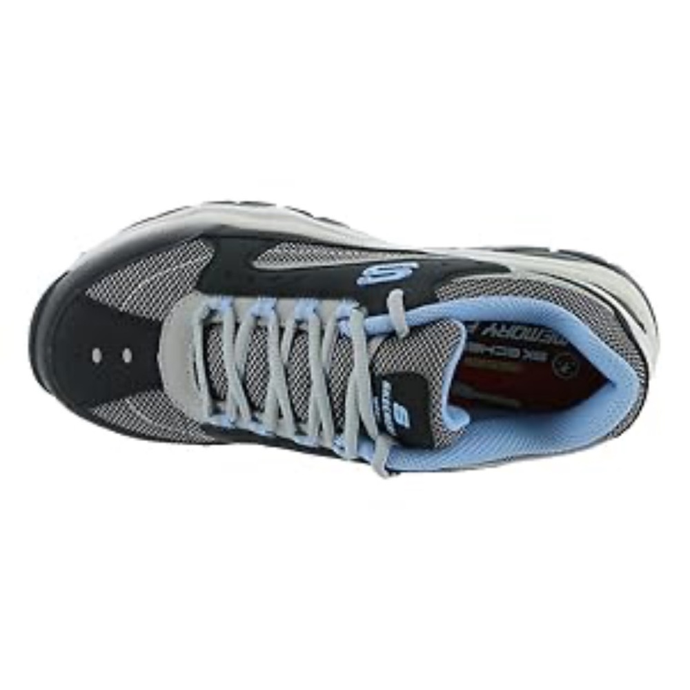 Sketchers Work: Biscoe Steel Toe Safety Shoes Size 9 Blue Black Memory Foam - Picture 3 of 14